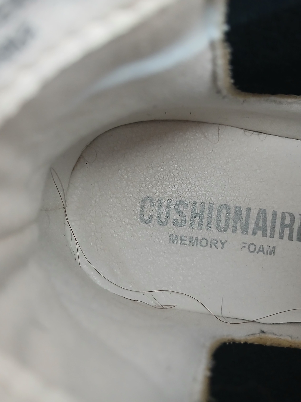 Women’s White Cushionaire Sasha Lug Chelse Sole Memory Foam Slip-On Shoe